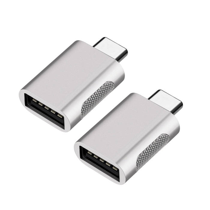 2 PCS SBT-158 USB-C / Type-C macho a USB 3.0 hembra Adaptador de aleación de zinc