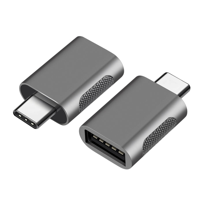 2 PCS SBT-158 USB-C / Type-C macho a USB 3.0 hembra Adaptador de aleación de zinc
