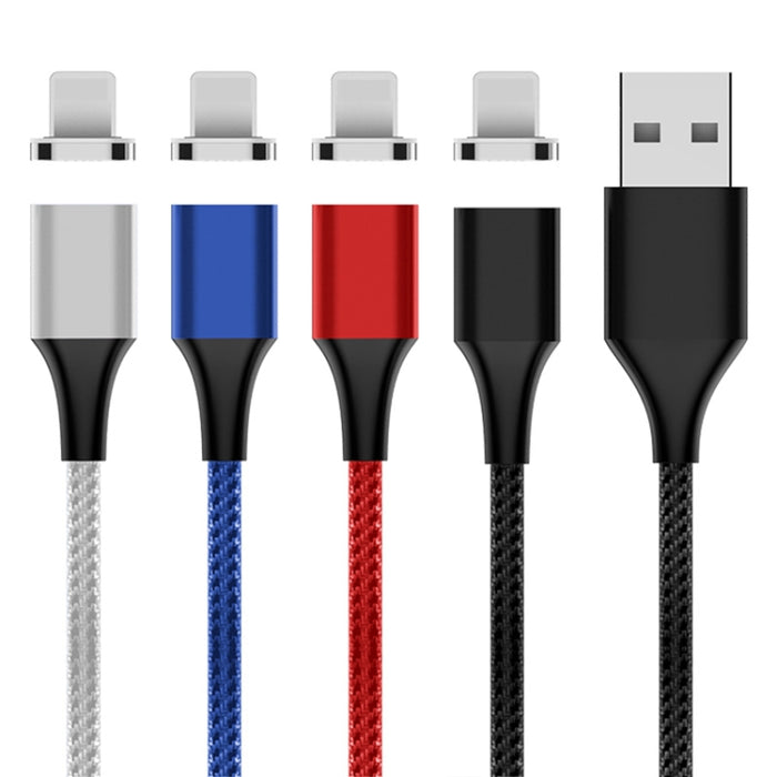 Cable de datos magnético trenzado de nailon M11 5A USB a 8 pines, longitud del cable: 2 m