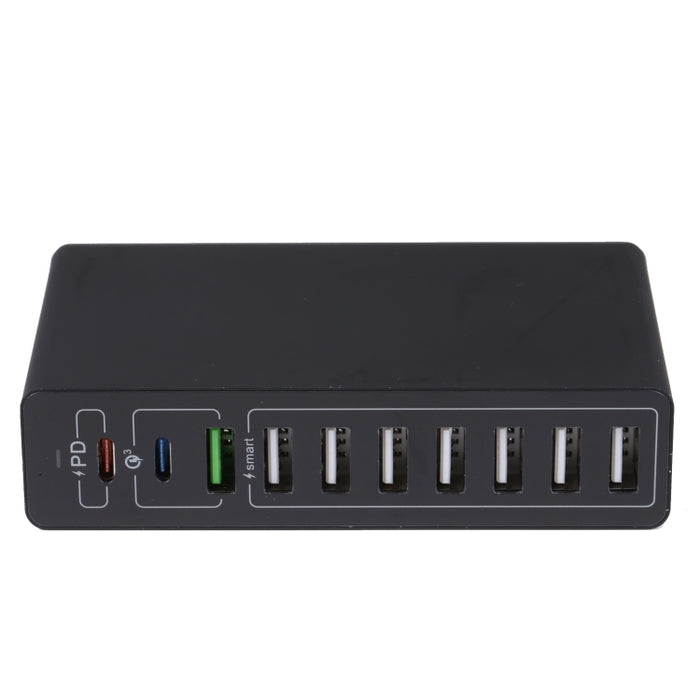 MFT-03Q 10 en 1 Cargador rápido inteligente USB QC3.0 de 65W, enchufe de la UE