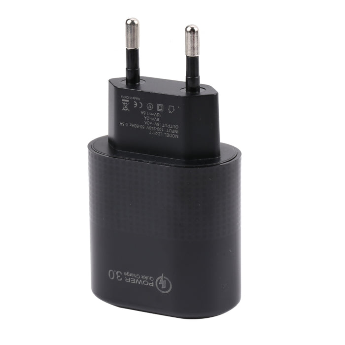 Cargador rápido USB LZ-2117 18W QC3.0 3.1A, enchufe UE