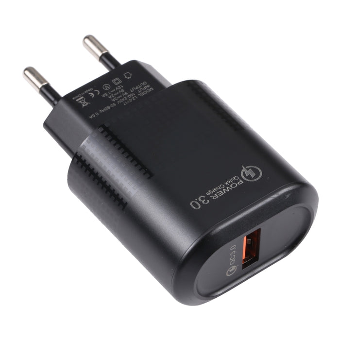 Cargador rápido USB LZ-2117 18W QC3.0 3.1A, enchufe UE