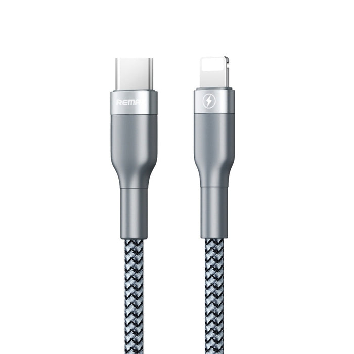 REMAX RC-009i 1m 2.22A USB-C / Type-C a 8 pines 20W PD Cable de datos de carga rápida