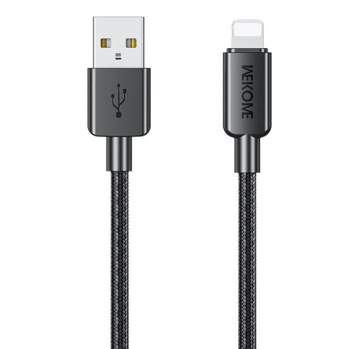 WEKOME WDC-03 Tidal Energy Series 2.4A USB a cable de datos trenzado de 8 pines, longitud: 1 m
