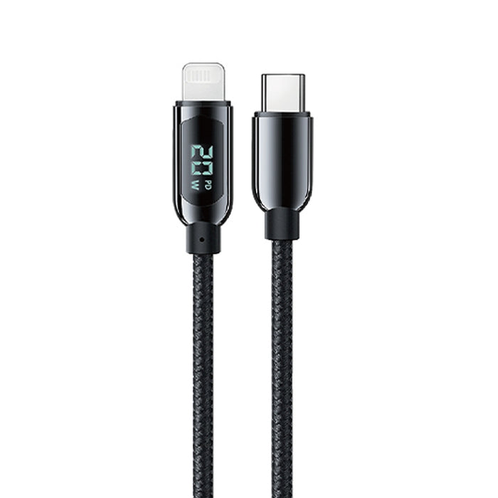 Mutural Li-CC001 1.2m PD20W Pantalla digital USB-C / Tipo-C a cable de datos de carga de 8 pines