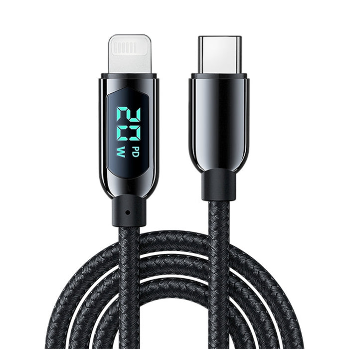 Mutural Li-CC001 1.2m PD20W Pantalla digital USB-C / Tipo-C a cable de datos de carga de 8 pines