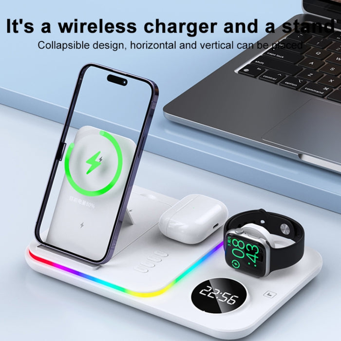 Cargador inalámbrico multifuncional 4 en 1 de 30 W