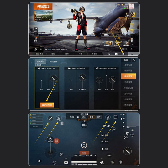 AK77 1200mAh Edición de batería Enlace de seis dedos Gamepad multifunción para teléfono móvil con soporte, adecuado para teléfonos móviles de 4,7 a 6,5 pulgadas