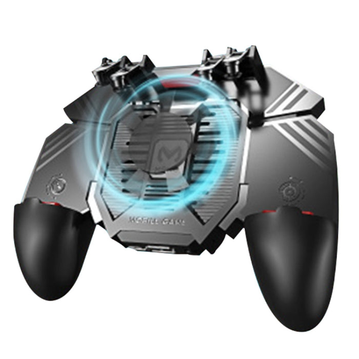 AK77 4000mAh Edición de batería Enlace de seis dedos Gamepad multifunción para teléfono móvil con soporte, adecuado para teléfonos móviles de 4,7 a 6,5 pulgadas