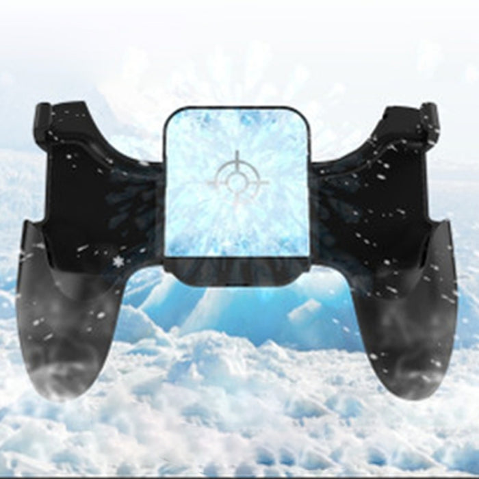 S-03 Gamepad para teléfono móvil con refrigeración Semiconductor de enlace de seis dedos con soporte, adecuado para teléfonos móviles de 4,7-6,5 pulgadas