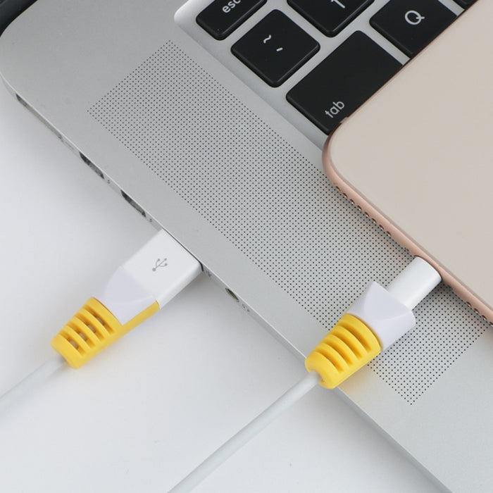 2 PCS Anti-rotura Cable de carga USB Winder Funda protectora Funda protectora