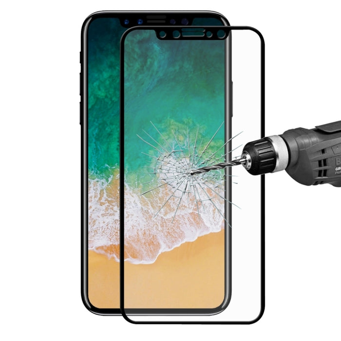 Para iPhone X ENKAY Hat-Prince 0,26 mm 9H Dureza superficial 2.5D Película de pantalla de vidrio templado de pantalla completa a prueba de explosiones