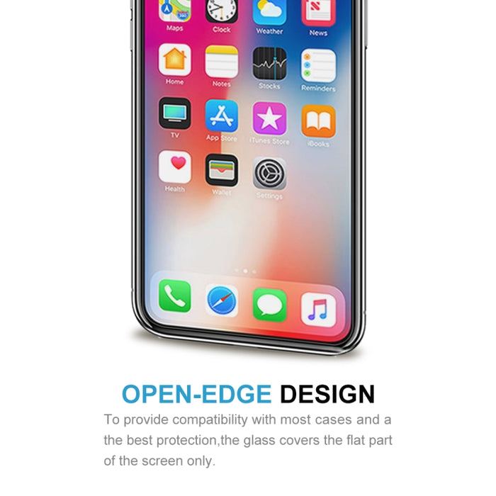 Para iPhone 11 Pro / XS / X Dureza superficial Película de pantalla de vidrio templado de pantalla no completa a prueba de explosiones
