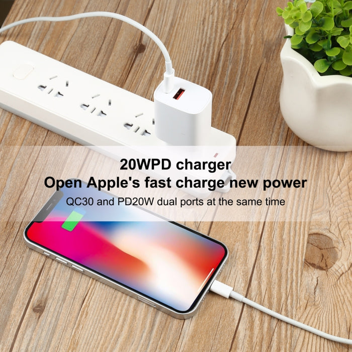 Cable de datos de carga rápida USB-C / Type-C de 100 W a 8 pines, longitud: 2 m