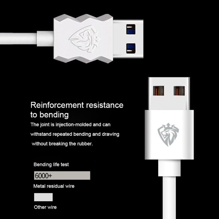 Lenyes LC701 1,5 m 2,4 A salida USB a cable de carga rápida de sincronización de datos de PVC de 8 pines