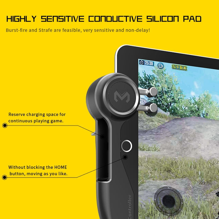 MeMo AKpad6K Snap-on Six Finger Linkage Trigger Controlador de juego de disparos de imitación para Tablet PC, un par