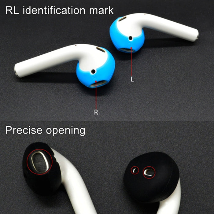 Cuerda antipérdida + Funda de silicona + Hebilla para colgar auriculares + Funda para tapones para los oídos Juego de fundas para auriculares inalámbricos Bluetooth para Apple AirPods 1/2