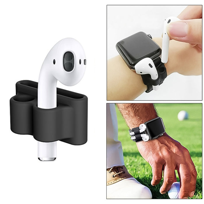 Cuerda antipérdida + Funda de silicona + Hebilla para colgar auriculares + Funda para tapones para los oídos Juego de fundas para auriculares inalámbricos Bluetooth para Apple AirPods 1/2