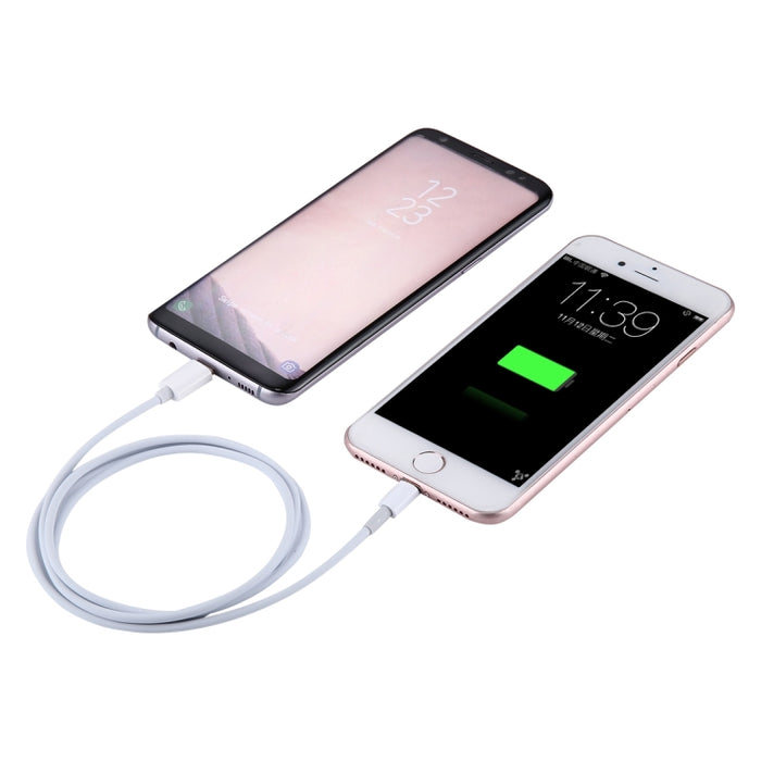 Cable de datos USB-C / Type-C a 8 pines de 1 m, longitud: 1 m