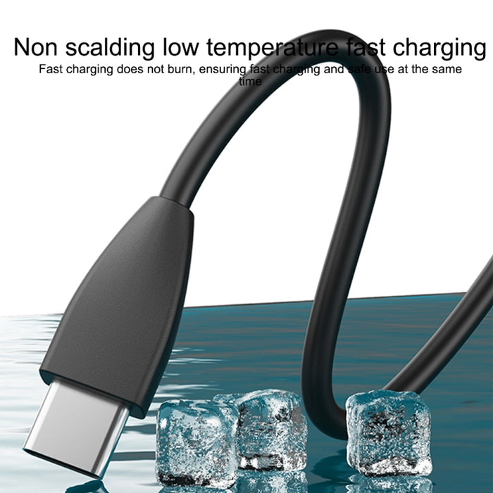 Cable de datos de carga rápida IVON CA87 USB a TPE de 8 pines, longitud del cable: 1 m