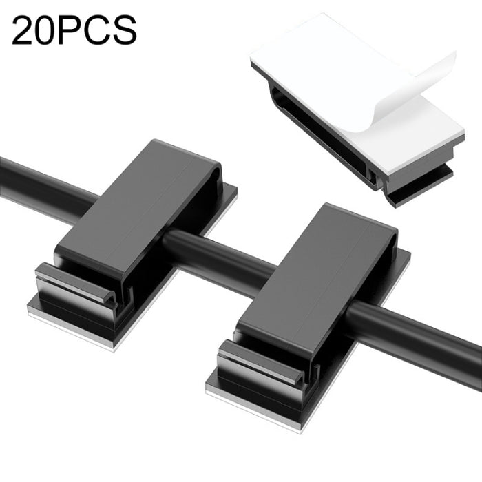 HG2613 Clip de fijación del organizador de cables de datos de escritorio de 20 piezas