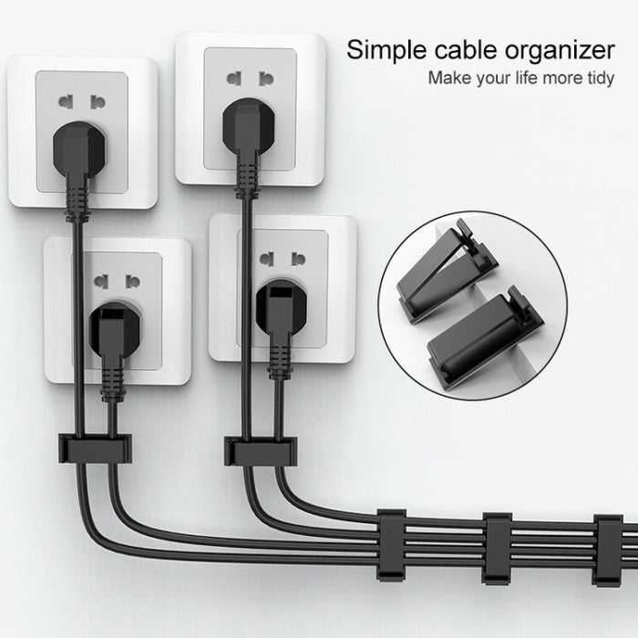 HG2613 Clip de fijación del organizador de cables de datos de escritorio de 20 piezas