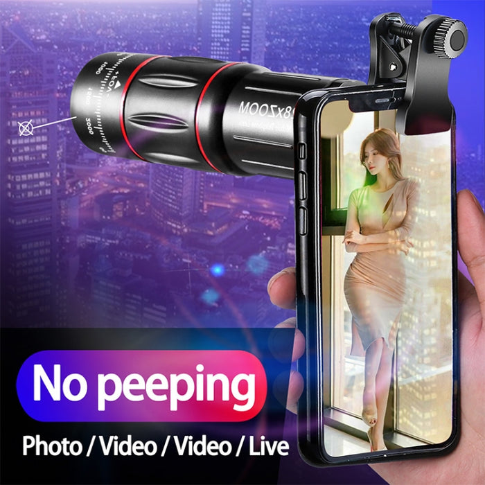 W28-QK Telescopio de lente universal para teléfono móvil 28X Juego de bolsillo grande