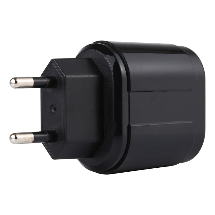 Cargador de viaje con dos puertos USB LZ-022 5V 2.4A, enchufe de la UE