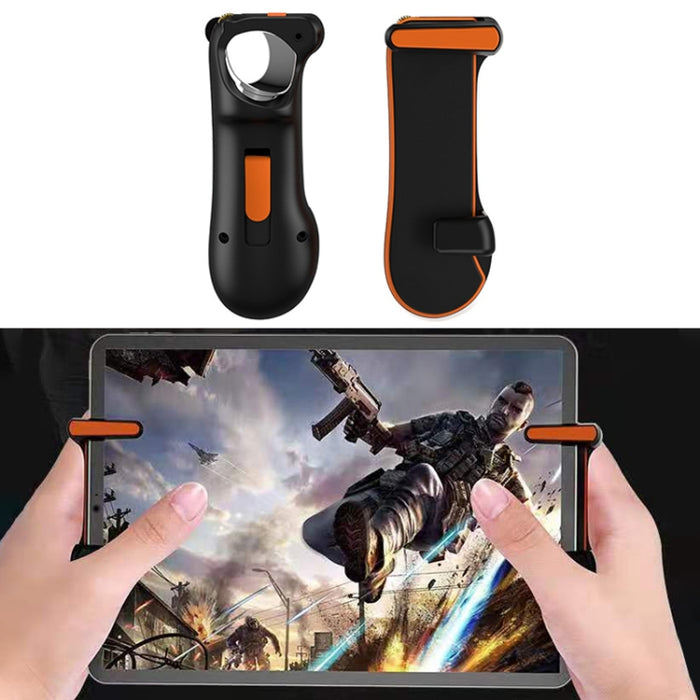 Comer pollo Controlador de mango de juego de disparos en ráfaga de un botón para tableta PC, 1 par
