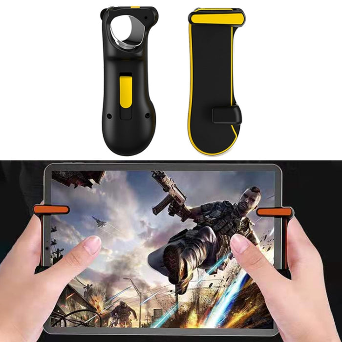 Comer pollo Controlador de mango de juego de disparos en ráfaga de un botón para tableta PC, 1 par
