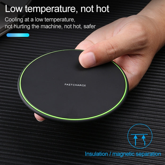 Cargador inalámbrico de carga normal ultrafino de 10 W KD-1