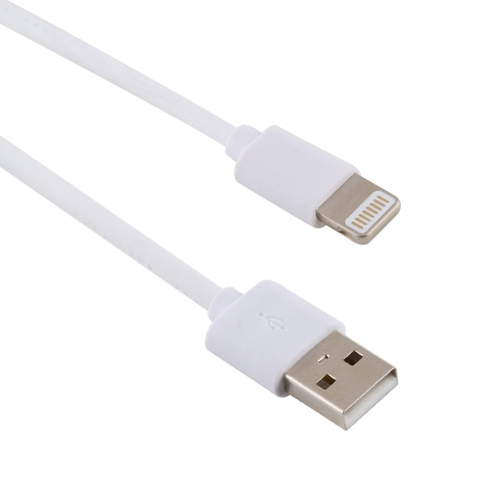 Cable de carga de plástico de inyección de interfaz macho de 2 A USB macho a macho de 8 pines, longitud: 1,5 m