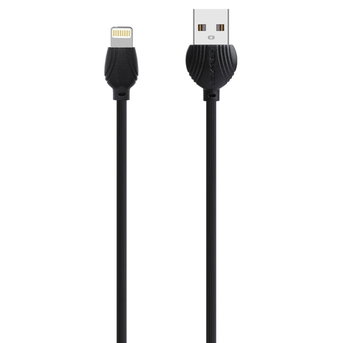 awei CL-63 2.5A Cable de datos de aleación de aluminio de carga + transmisión de 8 pines, longitud: 1 m