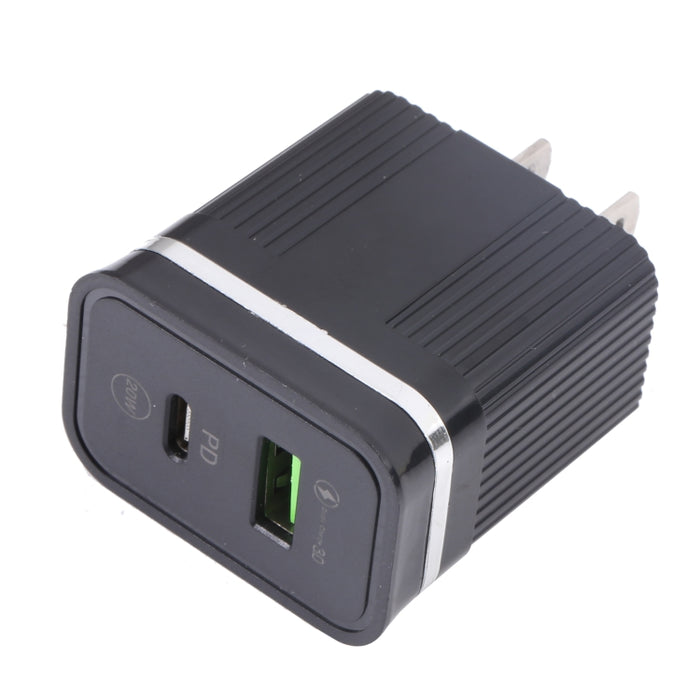 Cargador rápido multifunción USB 46-A2C2 20W PD + QC3.0, enchufe de EE. UU.