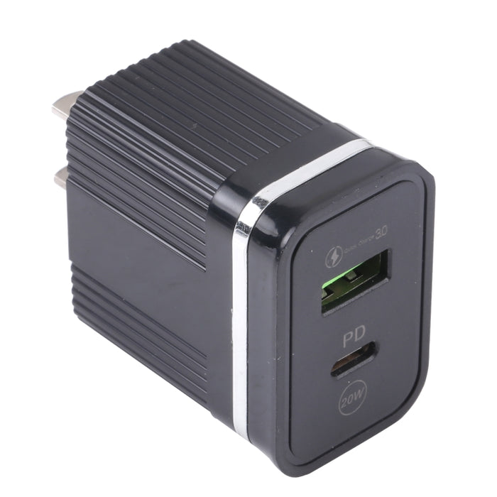 Cargador rápido multifunción USB 46-A2C2 20W PD + QC3.0, enchufe de EE. UU.