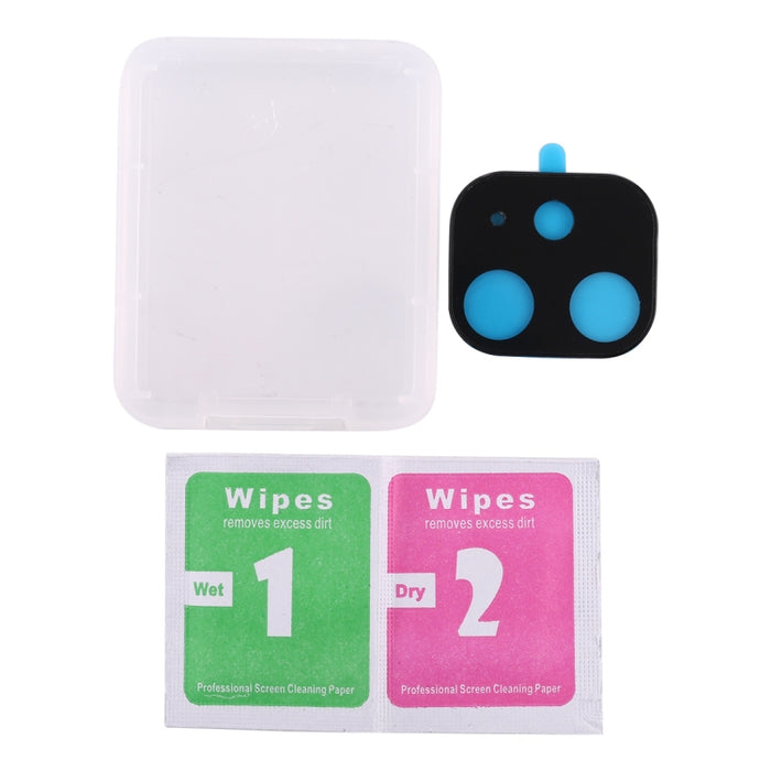 Para iPhone 11 Película de vidrio templado protector de lente de cámara de aleación de titanio