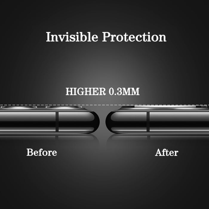 Para iPhone 11 Película de vidrio templado protector de lente de cámara de aleación de titanio