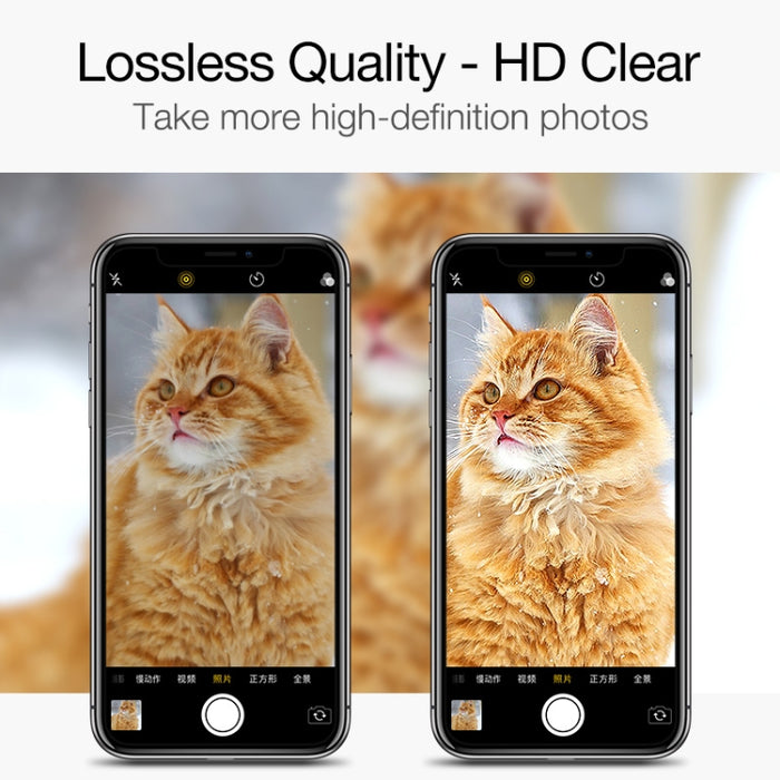 Para iPhone 11 Película de vidrio templado protector de lente de cámara de aleación de titanio