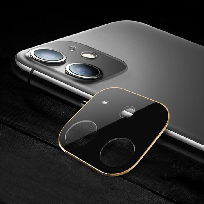 Para iPhone 11 Película de vidrio templado protector de lente de cámara de aleación de titanio