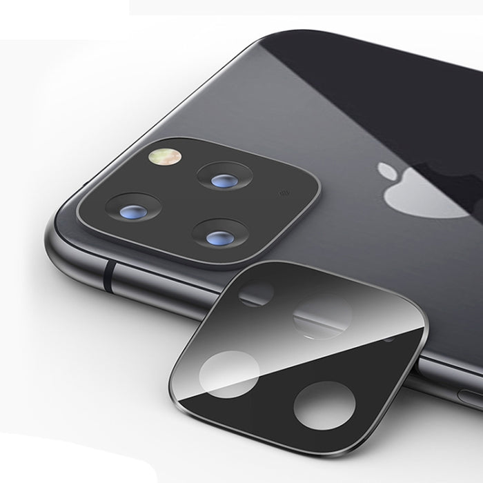 Película de vidrio templado protector de lente de cámara de aleación de titanio para iPhone 11 Pro / 11 Pro Max