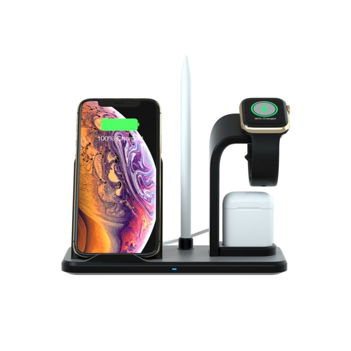 N35 Cargador inalámbrico rápido de diseño separado 3 en 1 para iPhone, Apple Watch, AirPods