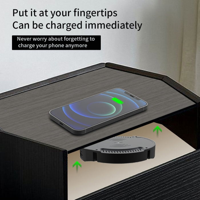Cargador inalámbrico magnético hermético de larga distancia T16 10W para computadoras de escritorio con un espesor de 30 mm