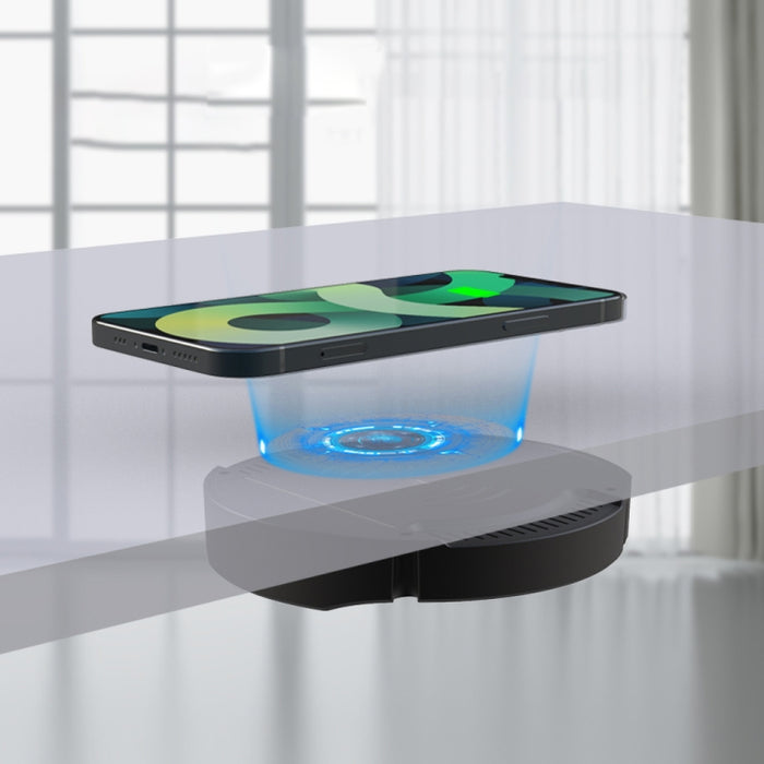 Cargador inalámbrico magnético hermético de larga distancia T16 10W para computadoras de escritorio con un espesor de 30 mm