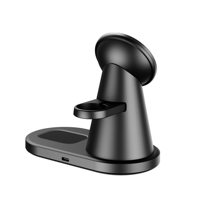 Y05 Cargador Inalámbrico Magnético Telescópico 3 en 1 15W para Teléfonos Móviles / Apple Watches / AirPods