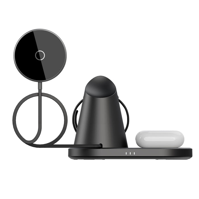 Y05 Cargador Inalámbrico Magnético Telescópico 3 en 1 15W para Teléfonos Móviles / Apple Watches / AirPods