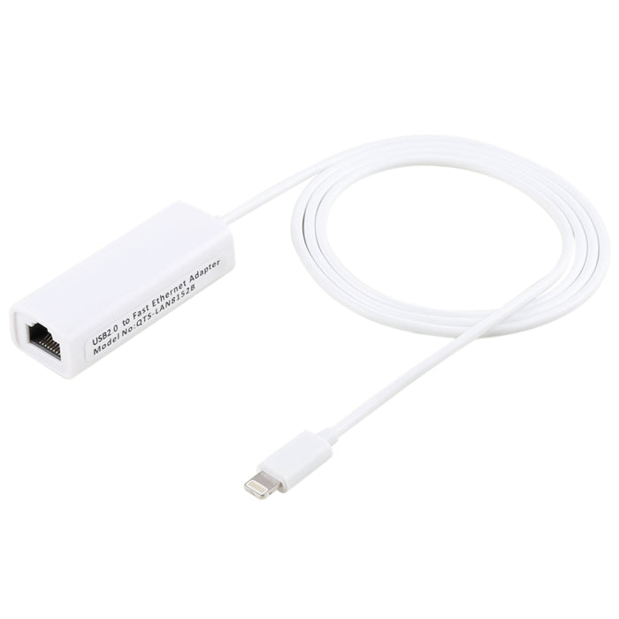 QTS-LAN8152B Cable adaptador de red LAN Ethernet de 1m y 8 pines a RJ45