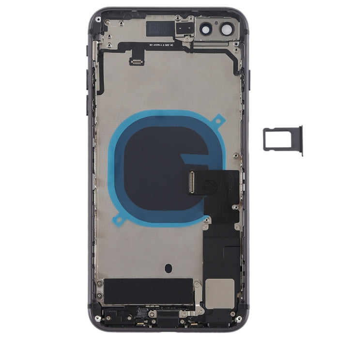 Conjunto de cubierta trasera de batería con teclas laterales, vibrador, altavoz, timbre, botón de encendido, botón de volumen, cable flexible y bandeja para tarjetas para iPhone 8 Plus, For iPhone 8 Plus, For iPhone 8 Plus (Full Assembly)
