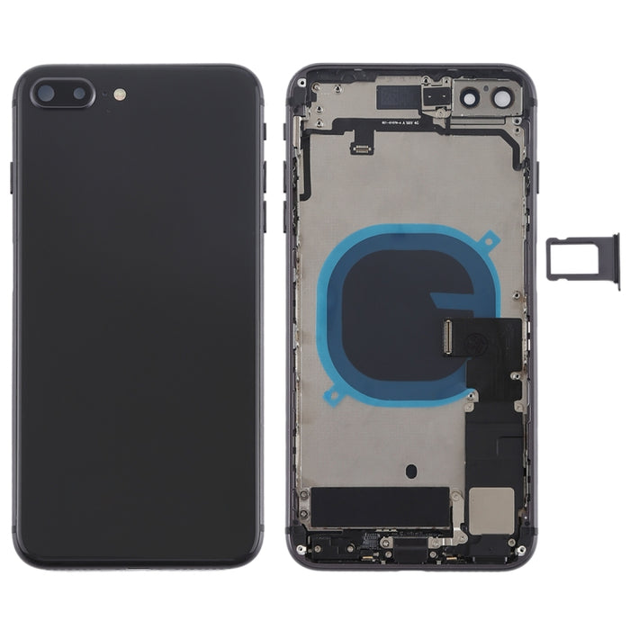 Conjunto de cubierta trasera de batería con teclas laterales, vibrador, altavoz, timbre, botón de encendido, botón de volumen, cable flexible y bandeja para tarjetas para iPhone 8 Plus, For iPhone 8 Plus, For iPhone 8 Plus (Full Assembly)