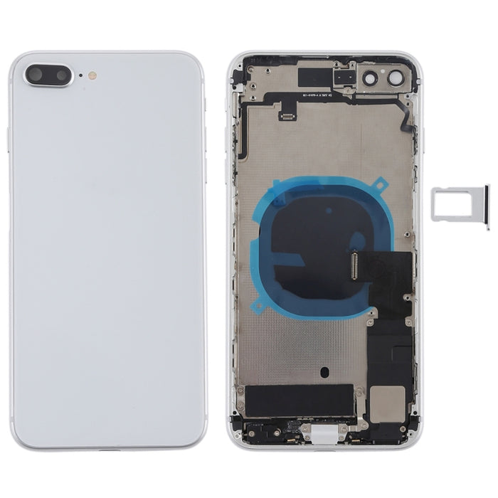 Conjunto de cubierta trasera de batería con teclas laterales, vibrador, altavoz, timbre, botón de encendido, botón de volumen, cable flexible y bandeja para tarjetas para iPhone 8 Plus, For iPhone 8 Plus, For iPhone 8 Plus (Full Assembly)