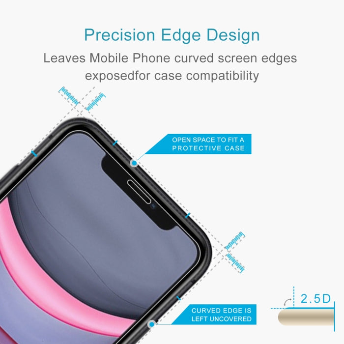 Para iPhone 11 / XR 0,26 mm 9H 2.5D Película de vidrio templado